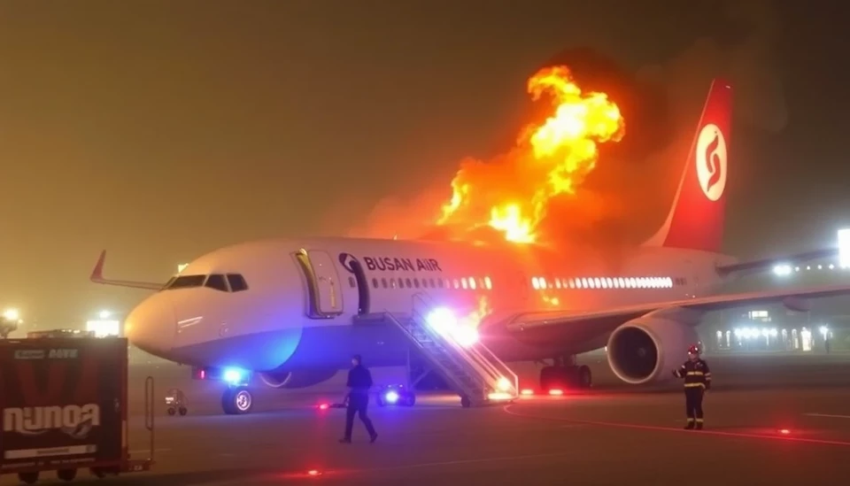 Fire Erupts on Air Busan Plane at Korean Airport, Immediate Response Ensues