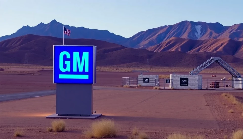 GM Makes Historic $625 Million Investment in Major US Lithium Project