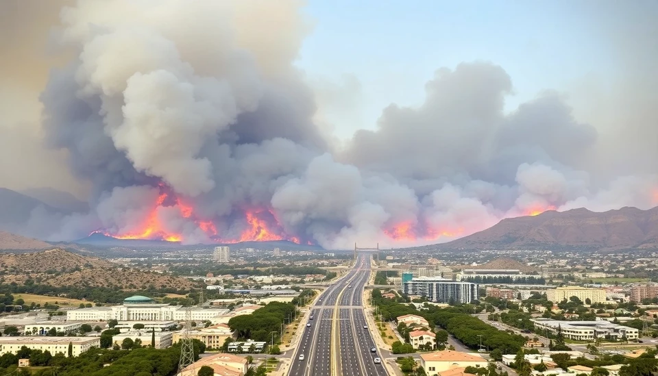 Massive Fire Erupts North of Los Angeles, Endangering Key Interstate