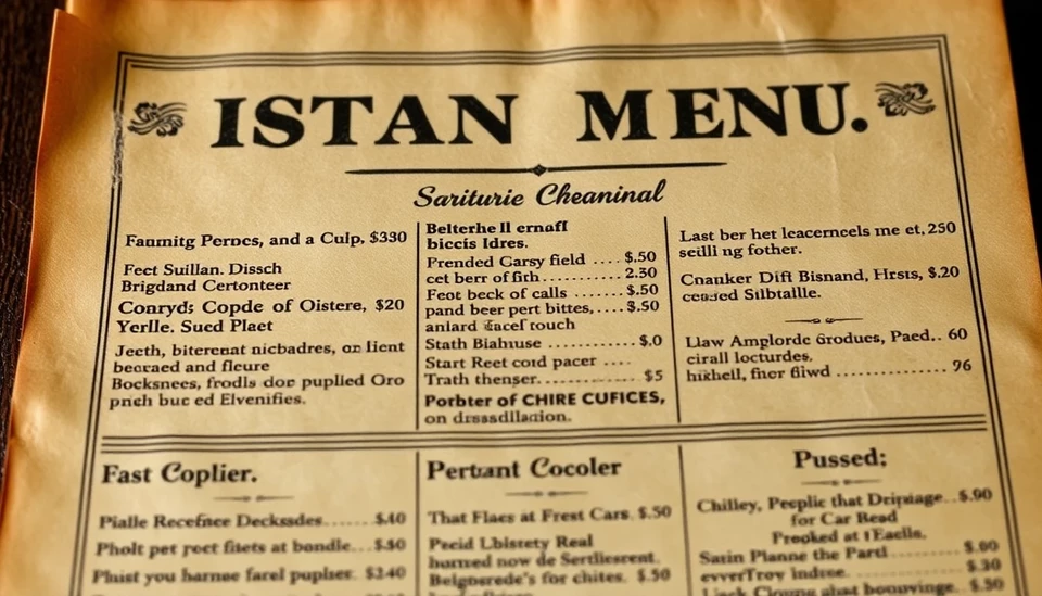 The Fascinating Insights Behind a 100-Year-Old Restaurant Menu and Its Message on Inflation