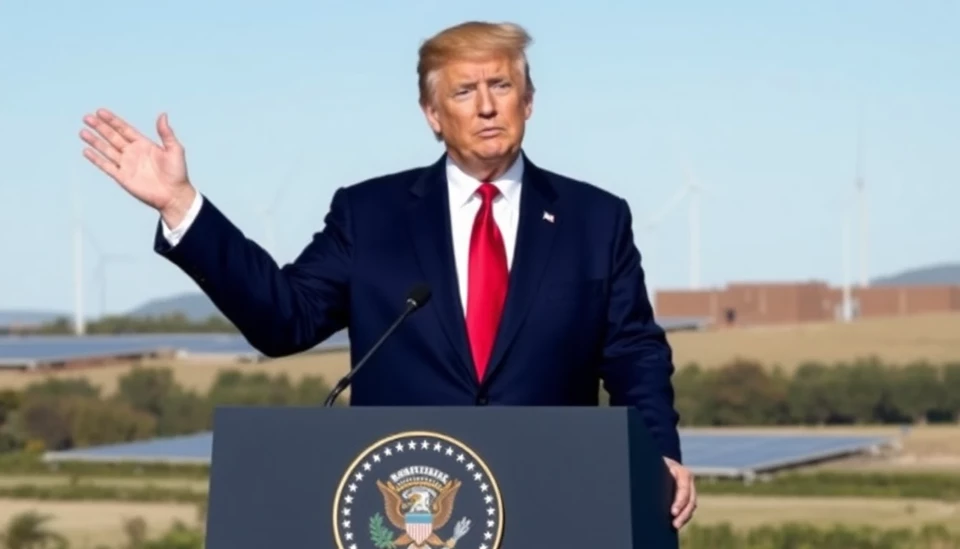 Trump's Push to Reshape Clean Energy Trade Sparks Controversy